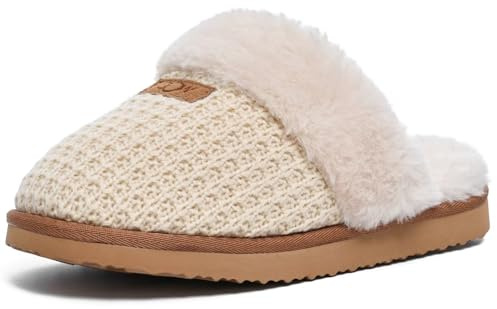 OOW Cozy House Slippers for Women with Memory Foam Soft Warm Fuzzy Slippers Women Home Womens Slipper Shoes for Indoor