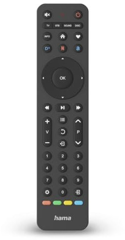 Hama Universal-Fernbedienung TV, Infrarot, für 4 Geräte, lernfähig, App-Tasten