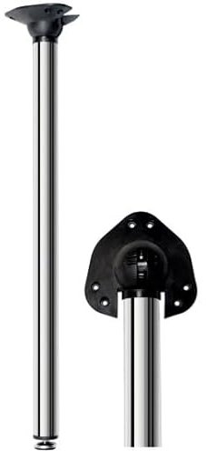 Jeu de 4 PIEDS de TABLE  PLIANTS  Couleur: Noir ou Inox - Noir