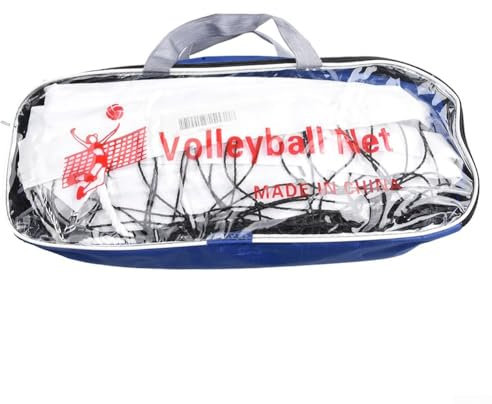 Besttoolifes Professionelles Volleyballnetz für den Außenbereich, robustes Volleyballnetz, Stahlkabel, Ersatz-Volleyball-Übungsnetz für Pool, Strand, Schulhof, drinnen, draußen