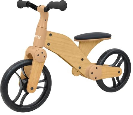 Sunny Balance Bike 2000 Laufrad für Kinder aus Holz - 10 Zoll | Kinderlaufrad mit 2 Rädern & verstellbarem Sattel für drinnen und draußen | Lauflernrad für Kleinkinder von 2 bis 5 Jahren.