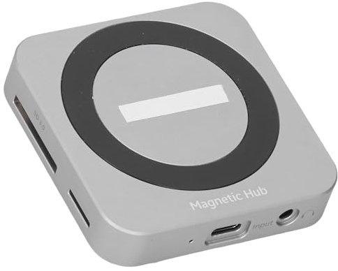 Magnetischer M.2 NVME SSD-Gehäuse, 10gbit / S 100W PD-Ladung 4K HD USB3.2 Hub Typ C Adapter Hub, 10 Gbit / S USB C Bis NVME-Adapter für Telefon-, Laptop-, Tablet- und Andere