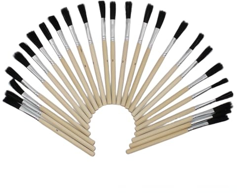 JD Brands Flux Brushes – Pack of 12 Disposable Brushes for Applying Flux, Glue, Lubricants, and Solvents – For Soldering, Woodworking, Electronics, and DIY