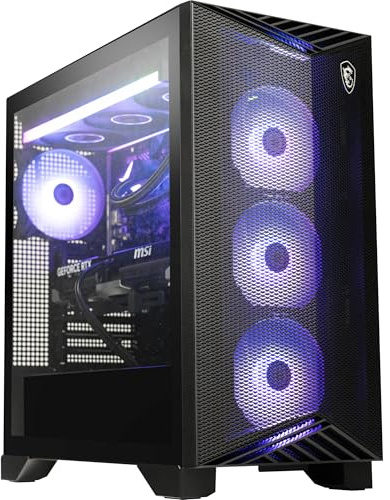 msi Aegis ZS Gaming Desktop, AMD Ryzen 9 9900X, GeForce RTX 5080, 32GB RAM, 2TB SSD, Liquid Cooling, Wi-Fi 7, Keyboard & Mouse Included, DIY Friendly, Windows 11 Pro