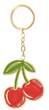 Sass & Belle Cherry Enamel Keyring