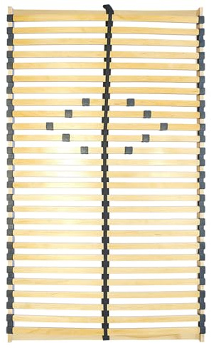 Lomadox Lattenrost 110x190 cm Federholzrahmen mit 200 kg Traglast, Verstellbarer Komfortzone, für alle Matratzen geeignet