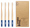 HYDROPHIL - Premium - Bambuszahnbürste Erwachsene - Nachwachsende Holzzahnbürste - 4er Pack (Blau, 4 Stück)