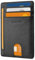 Buffway Schlanke minimalistische Fronttasche RFID-blockierende Ledergeldbörsen für Männer und Frauen, Cross Black, Small, Minimalistisch