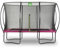 EXIT TOYS Silhouette Trampolin - 244x366cm - Rechteckiges Gartentrampolin Outdoor für Kinder - Mit Sicherheitsnetz und Fußschutzsystem - Preisgünstig - Sicherer Einstieg - Gute Sprungkraft - Rosa