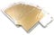 Ebamaz Anodized Aluminium Mount Metal Plate Etching Sheets 100X50X0.5mm Round Corner with Adhesive for Laser Engrave (Gold,10PCS,Blank)