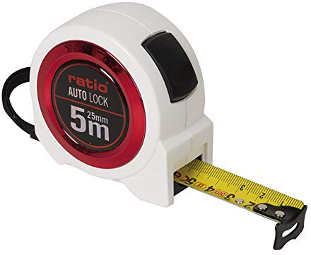 Flexometro cinta 25/5 mt.auto lock ratio