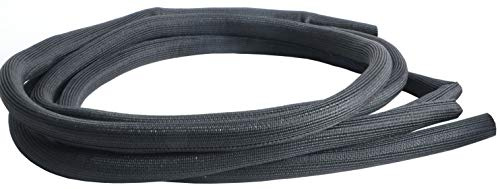 Design Engineering 010651P10 Black (8mm) 5/16 x 10' Split Sleeve Wire and Hose Protection