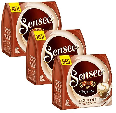 Senseo Cappuccino Baileys Lot de 3 Packs de 8 dosettes aromatiques Café