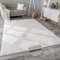 Paco Home Teppich Wohnzimmer Kunstfell weich waschbar modern elegant pflegeleicht Felloptik Uni Seidenglanz flauschig Kurzflor, Grösse:60x90 cm, Farbe:Weiß
