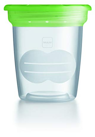 MAM - Lot de 5 stockages pour lait maternel compatibles avec MAM Tire-lait, sans BPA, BPS