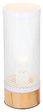Tischleuchte mit Metallschirm E27 H29,5cm Tischlampe Nachttischlampe Nachttischleuchte Dekolampe