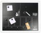 Kreidetafel Magnetische Tafel Weiß Magnettafel Büro Tafel Home Office Küche 40x50cm inkl. Magnete Kreide Aufhängung (40x50cm)
