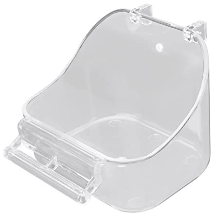 Vogel Badewanne Vogeltränke für Käfig Vogelbadebox Vogelbadewanne Vogelbox Papagei Badewanne Duschbox Vogelkäfig Zubehör Zubehör für kleine Vögel Kanarienvogel Wellensittich Papageien Crested(White）