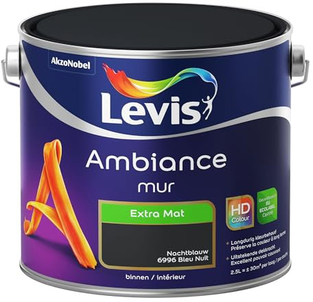 LEVIS Ambiance Mur Extra Mat - Bleu nuit - 2,5 L