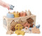 Mamimami Home Montessori Spielzeug Kleinkinder, Holzform Sortierer Spielzeug Geschenke für Jungen Mädchen, Sortieren & Stapeln Pädagogisches