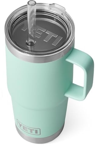 YETI Rambler Straw Mug, Seafoam, 25oz