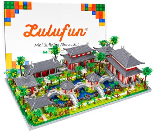 LULUFUN Bauklötze, Die klassischen Gärten von Suzhou Bauklotz-Sets, Berühmte Architektur Mini-Bauklötze Kits, Spielzeug Geschenke für Kinder und Erwachsene 4174 pcs