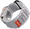 Bandletic Kompatibel mit Apple Watch Armband Ultra/Ultra 2 49mm 45mm 44mm 42mm, Sportarmband Nylon Geflochtenes Loop Band für iWatch Ultra/Ultra 2/SE/Series 9 8 7 6 5 4 3 2 1, L-Weiß Grau