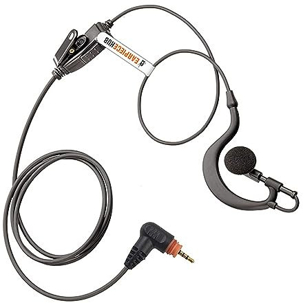 G Shape Earpiece Compatible with Motorola SL300 SL1600 SL2600 SL4000 SL7550 SL1K TLK100 TLK110 SLN1000 Digital Radio In-line PTT Microphone