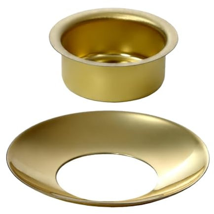 Kerzenhalter Messing 10-22mm - Tüllen und Tropfenfänger messing - einzeln oder als Set für 10mm, 12mm, 14mm, 17mm, 20mm und 22mm Kerzen, Größe:20mm Set - Tülle + Fänger, Anzahl:25 Stück