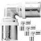 BOOPARTS - 4 Stück - Pressfitting Winkel 90° - Mehrschichtbogen Ø 20 Ø 20 mm TH Kontur - für Aluverbundrohr, Verbindungsbogen gleich zum Crimpen, um zwei mehrschichtige Rohre mit Ø 20 mm