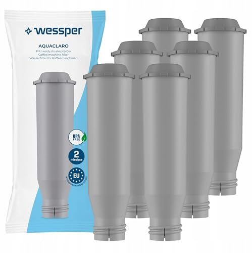 Wessper Wasserfilter für Kaffeemaschine, Kompatibel mit Krups F088-6 Pack | Filter kaffeevollautomaten, kompatibel mit krups, Nivona, Bosch, AEG,siemens kaffeevollautomat