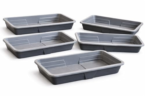 Tamersgifts Propagator Lids Gravel Tray Seed Trays Small Medium (5 Plastic Gravel Tray Medium 38cm)