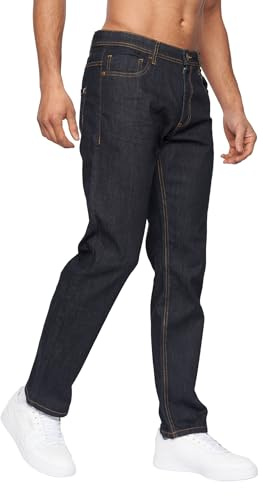 Duck and Cover - Men's 'Hydras' Everyday Essential Slim Fit Straight Leg Casual Jeans (W32 / L32, Raw Wash)