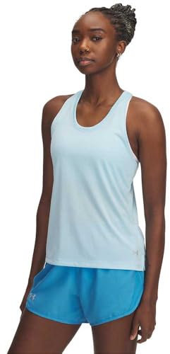 Under Armour Damen Streaker Singlet Laufshirt Laufbekleidung Lauftop Blue/Stream - Hellblau M