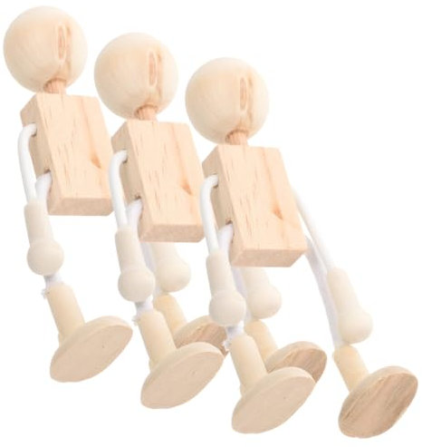 BESTonZON 3 Stück Kreatives Holzspielzeug Holzornament Holztierform Kunsthandwerk Massivholzspielzeug Holz Desktop Verzierungen