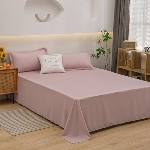 HAIBA Jersey Kissenbezug 48x74cm/2pcs Hell-Pink Kissenhülle Deko für Kissen Bett/Sofa Stoff Superweicher Resistent Atmungsaktiv Kopfkissenbezug Voll Waschbar
