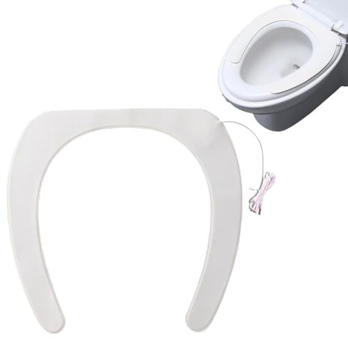 Toilet Seat Warmer, Heated Toilet Seat Cover, Heated Toilet Seat Pad - Washable Toilet Seat Cover, USB Powered, Easy Assembly, Fast Heating and Constan