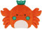 Bouillotte doudou 2 en 1 - Peluche plate Crabe toute douce bébé & enfant - Action chaud et froid - Bouillotte sèche micro-ondes - Perles de céramique - Convient à tous les âges - PLIC Horizane Santé