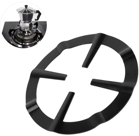 Gas Ring Reducer for Coffee Pot Iron Mocha Pot Stand Coffee Pot Stand Gas Stove Cooker Stand Reducer Ring Holder, Heavy Metal Trivits for Gas Hob Stoves