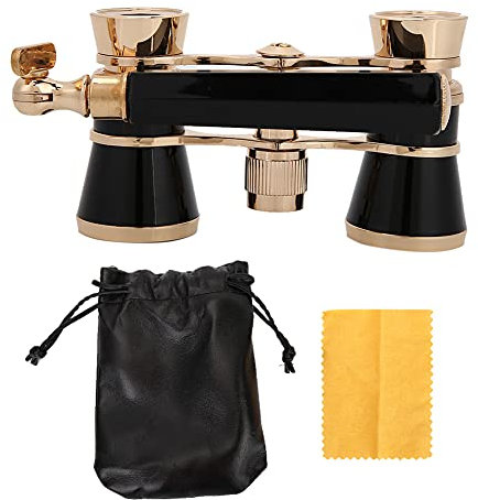 Opernglas, Opernfernglas, 3X25 Opernfernglas-Teleskop, Tragbar, für Frauen, Mädchen (Schwarz)