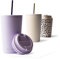 MAMEIDO Mug Isotherme avec Paille 470ml - Thermo Café étanche en acier inox, Tasse Isotherme sans BPA, Mug Isotherme Cafe (Lavender Haze, 0,47l)