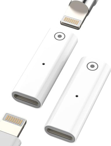 Adattatore da Lightning femmina a Lightning femmina per Apple Pencil 1a generazione, caricatore (set di 2) pennino accessorio per iPad Pro, accessorio di ricambio 1a generazione, penna stilo genn
