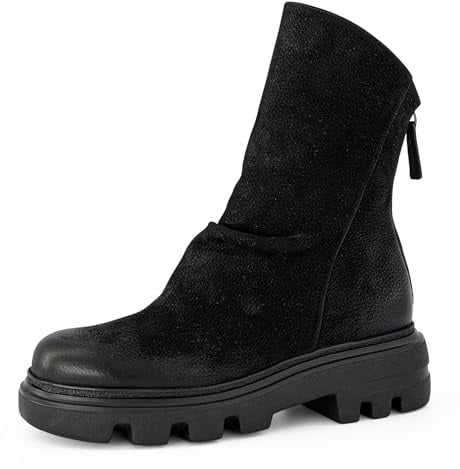 Paul Green Damen Ballerinas mit Absatz 8253-000 Weite XX-Schmal Reißverschluss