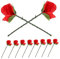 DRESSOOS 10stücke Faltbare Rosen Magische Zaubertricks Mit Seidenblumen Für Bühnenauftritte Partys Und Straßenperformances Vielseitige Requisiten Für Unvergessliche