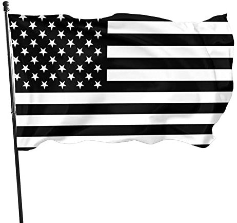 Bandiera americana nera 3x5 piedi, decorazione da giardino per esterni