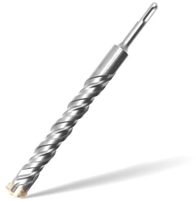 Broca para hormigón SDS Plus 25x250mm,4 cortes de metal duro y doble hélice,para hormigón,piedra natural