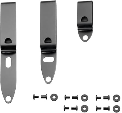 FJYXCHENXM 3 Set Knife Sheath Kit, Black | Professional Metal Kydex, Belt Clip, With Screws for Holster