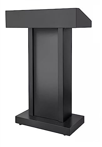 Robustes, tragbares Rednerpult für Lesungen und Laptops, Edelstahlkonstruktion, ideal für Büro, Schule und Kirchenpräsentationen, höhenverstellbar und leicht.