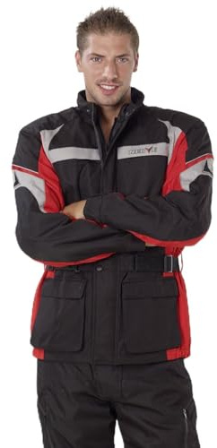 NERVE Motorradjacke -Smart- Sommer Winter Motorrad Roller Jacke Protektorenjacke Textil Herren Wasserdicht mit Protektoren