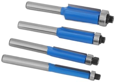 Frese Lavorazione 1pc 6mm 1/4 Shank Fresa di alta qualità Taglio a filo con cuscinetto Router Bit Set for la lavorazione del legno(7.96mm,6mm Shank)
